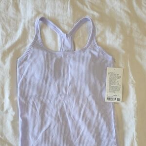 lululemon athletica Lavender Ribbed Racerback Tank Top